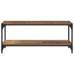 vidaXL Meuble TV Bois Ancien 100x33x41cm Bois d'ingénierie et fer