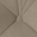 vidaXL Coussins de siège 4 Pièces Taupe 45 x 45 cm Tissu en microfibre