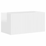 vidaXL Ensemble meuble TV 6 Pièces Blanc brillant Bois d'ingénierie