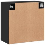 vidaXL Armoire murale noir 60x31x60 cm bois d'ingénierie