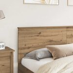 vidaXL Tête de lit Chêne artisanal 200 cm Bois d'ingénierie