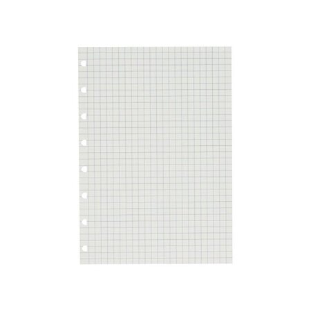 Recharge 32 Feuilles pour Carnet de Notes Format A5 Quadrillée 100g Blanc FILOFAX