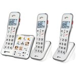 Téléphone fixe senior 595 photo trio  geemarc