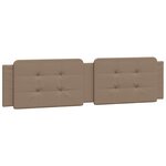 vidaXL Lit avec matelas cappuccino 200x200 cm similicuir