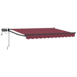 vidaXL Store rétractable manuel avec LEDs 3 x 2 5 m