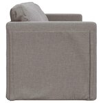 vidaXL Canapé-lit 2 en 1 taupe 112x174x55 cm tissu