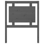 vidaXL Tête de lit Gris 80 5x4x100 cm Bois massif de pin