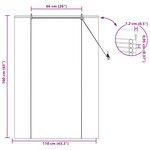 vidaXL Store de Fenêtre Géométrique Marron 110 x 160 cm Bambou