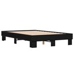 vidaXL Cadre de lit sans matelas noir 140x190 cm
