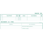 91E Registre 24x32 mm Mouvements de Titres 100 Pages EXACOMPTA