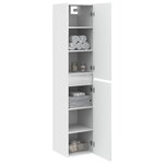 vidaXL Cabinet de Salle de Bain Mural Blanc brillant