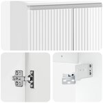 vidaXL Cabinet de Salle de Bain Mural Blanc brillant