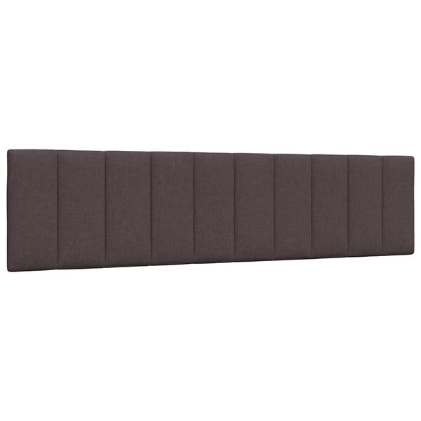vidaXL Coussin de tête de lit marron foncé 200 cm tissu