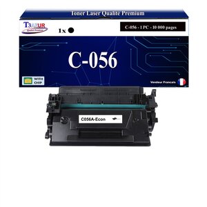 T3AZUR - Toner compatible avec Canon 056 (3007C002) pour Canon LBP-320  LBP-325x  MF-540  MF-542x  MF-543x Noir - 10 000p