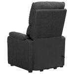 vidaXL Fauteuil Gris foncé Tissu