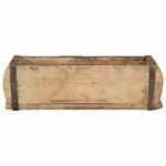 vidaXL Plateau avec stockage Marron 30 x 15 x 9 cm Bois Recyclé Solide