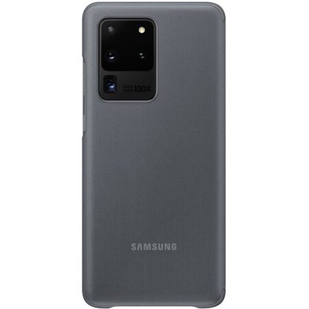 Clear view cover s20 ultra gris