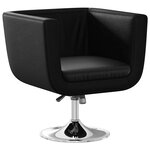 vidaXL Chaise de bar lot de 2 cuir artificiel noir
