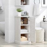 vidaXL Armoire de salle de bain avec porte VIGO Blanc et Blanc Antique