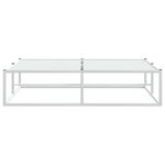 vidaXL Cadre de lit sans matelas blanc 140x200 cm métal