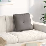 vidaXL Coussin de Dos Taupe 50 x 19 x 45 cm tissu