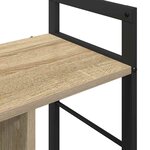 vidaXL Étagère Chêne Sonoma 75 x 30 x 58 5 cm Bois d'ingénierie