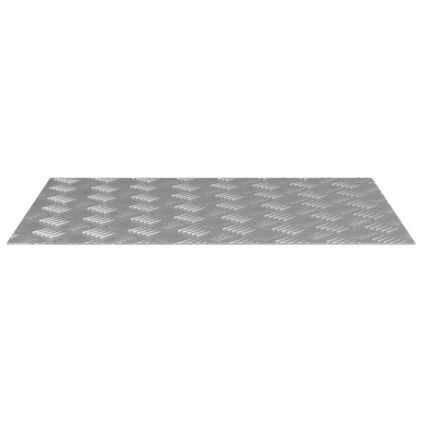 vidaXL plaques de métal aluminium 2 Pièces antidérapantes 70x50 cm