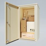 Boîte aux lettres et colis 2-en-1 connectée Boks One + Porte arrière pour encastrement (RAL 9010)