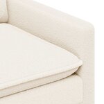 vidaXL Canapé Crème 156 x 81 x 87 5 cm Tissu