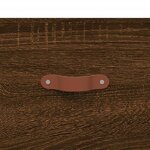 vidaXL Buffet haut Chêne marron 69 5x34x180 cm Bois d'ingénierie
