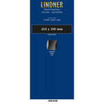 Bandes double soudure 265 x 100 mm pour blocs  carnets de timbres. Fond - Noir