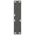 vidaXL Pieds de table basse 2 pièces Anthracite 38 x (42-43 3) cm Acier