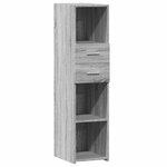 vidaXL Buffet haut sonoma gris 30x42 5x124 cm bois d'ingénierie