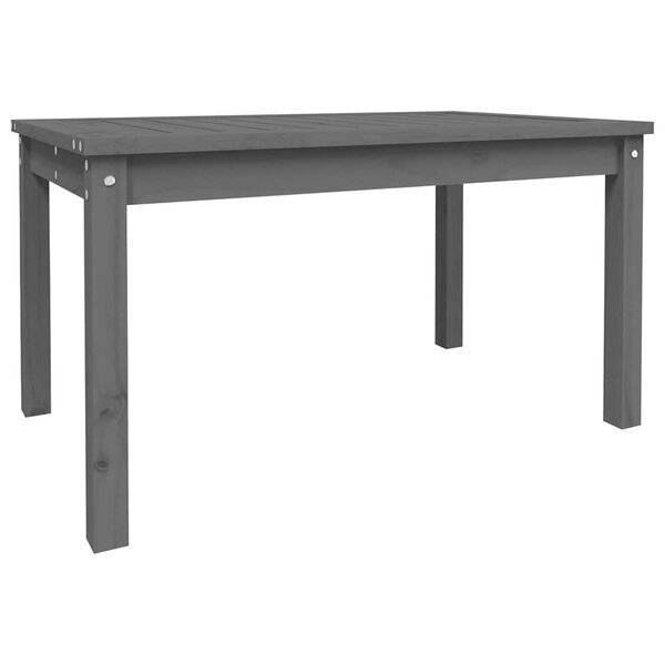 vidaXL Table de jardin gris 82 5x50 5x45 cm bois massif de pin