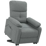 vidaXL Fauteuil Gris foncé Tissu