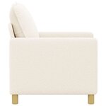 vidaXL Canapé Crème 76 x 81 x 87 5 cm Tissu