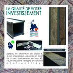 Poteau universel pour boites aux lettres - 80 x 80 x 1000 mm  Aluminium Modèle Excalibur