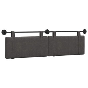 vidaXL Tête de lit suspendue Noir PU antique