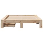 vidaXL Cadre de lit sans matelas 160x200 cm bois massif de pin