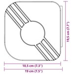 vidaXL Auvent rétractable bleu et blanc 4x3 m tissu et aluminium