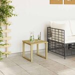vidaXL Table de Bain de Soleil Marron 40 x 40 x 36 cm Pin imprégné