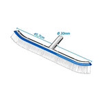 Brosse nettoyage piscine pvc avec renfort en alu largeur de 46 cm