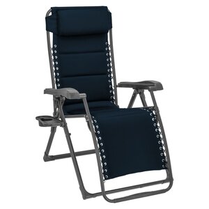 Travellife Chaise de détente pliable Barletta Relax Bleu marine