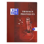 Cahier TP piqûre 17x22 cm 48 pages Seyès+48 pages unies coloris aléatoires OXFORD