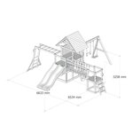 Aire de jeux - Double toboggan vert - Hunter