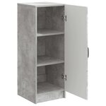 vidaXL Buffet Gris béton 33 x 34 5 x 87 cm Bois d'ingénierie