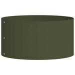 vidaXL Pots de jardin 5 Pièces Vert olive 40 x 40 x 20 cm Acier