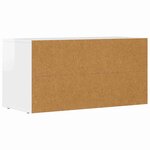 vidaXL Meuble TV Blanc brillant 80 x 35 x 40 cm Bois d'ingénierie