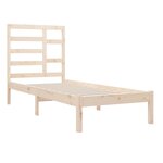 vidaXL Cadre de lit bois massif 90x190 cm simple