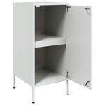 vidaXL Buffets 2 Pièces blanc 36x39x79 cm acier laminé à froid